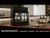 Wine dispenser – refrigerated – for 4 wine bottles – with 2 climate zones