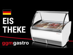 Ice cream counter - Leo - 1640 mm - with LED lighting - for 16 5 L containers