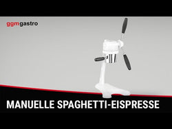 Manual spaghetti ice cream press