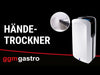 Hand Dryer with Filter - Matt Black Stainless Steel