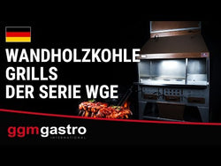 Grill węglowy naścienny – 1,6 m
