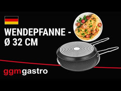 Patelnia podwójna - aluminium - Ø 320mm - nieprzywierająca - wysokość: 60mm