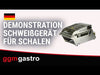 Zgrzewarka do tacek – powierzchnia zgrzewania: 270 x 250 mm – 1 kW