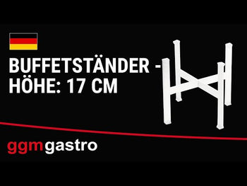 Stojak bufetowy - wysokość: 170 mm - biały - odpowiedni do talerzy i półmisków od 210 mm - Prime Gastro