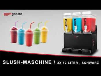 Maszyna do slushu – 3 x 12 litrów – czarna