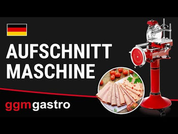 Rustykalna maszyna z kołem zamachowym - Ostrze: Ø 250 mm - Czerwony - Prime Gastro