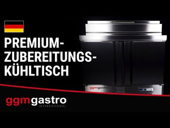 Mini chłodniczy stół przygotowawczy – 978 x 700 mm – z 4 szufladami – blat ze stali nierdzewnej 5 x GN 1/4