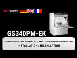 Double-walled dishwasher - digital - 3.9 kW - incl. descaling agent - with detergent, rinse aid &amp; drain pump