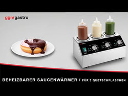 Podgrzewacz do sosów - 600W - 3x1L - z butelkami