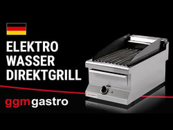 Grill elektryczny - 3,75kW - 400mm - Nastawny - 700mm głębokości - Regulowana wysokość rusztu