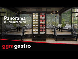 Panoramic wine cooler - 1 climate zone - max. 128 bottles