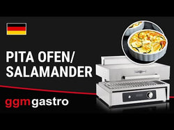Electric pita oven/gastronomic salamander - 4.5 kW - 220 V - Electronic control