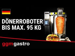 Gas kebab machine - 5 burners - max. 120 kg