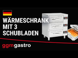 Warming cabinet - 824 mm - 3 drawers