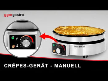 Naleśnikarka - ręczna - z 1 płytą - Ø 370 mm