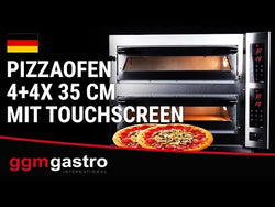 Pizza oven - 9+9 x 35 cm - with touch screen (wide)