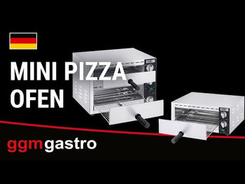 Elektryczny mini piec do pizzy/flammkuchen - 1 x 33 cm - Manualny - Prime Gastro