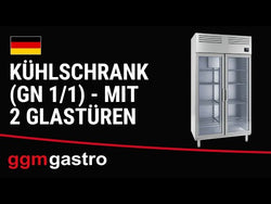 Chłodziarka PREMIUM PLUS - GN 1/1 - 745 litrów - z 2 szklanymi drzwiami