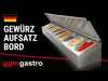 Commercial Condiment Holder - 10x GN 1/4 - with Pans & Lids - 200cm