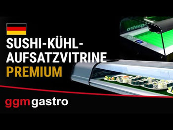 Witryna chłodnicza na sushi Premium PLUS - 6x 1/3 GN - Prime Gastro