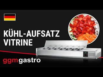 Witryna chłodnicza nadstawna ECO - 1500x335mm - 7x GN 1/4