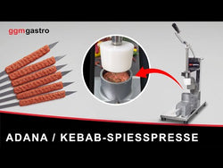 Prasa do kebaba Adana na szpikulcu – ręczna – porcje 80–150 g