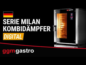 Piec konwekcyjno-parowy - Cyfrowy - 20 x GN 1/1 - z wózkiem