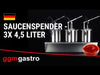 Frame – stainless steel – 3x 4.5 L – fits sauce dispenser SRK5