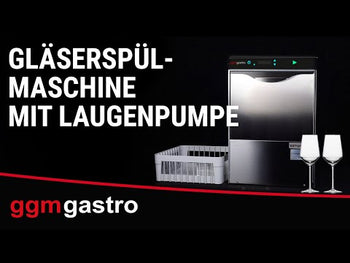 Dwuścienna zmywarka do szkła - cyfrowa - 2,97 kW - z detergentem, nabłyszczaczem & pompą spustową