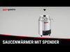 Commercial Hot Sauce Dispenser with Pump - 550W - 4.4L - incl. insert