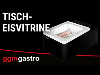 Stołowa witryna na lody - 460 mm - Statyczna - na 2x 5 litrowe pojemniki na lody - Pokrywa otwierana na stronę konsumenta - Prime Gastro