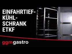 PREMIUM stainless steel drive-in refrigerator - GN 2/1 - GN 1/1 - EN 60x40 - 700 liters - with 1 door