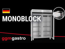 PREMIUM stainless steel freezer - GN 2/1 - 1400 liters - with 2 doors