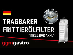 Przenośne akumulatorowe urządzenie filtrujące oleju do smażenia - 80 litrów/minutę - do frytownic o pojemności 20 litrów i większych - Prime Gastro