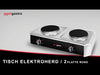 Cooker – electric – countertop – 4 kW – with 2 round hotplates