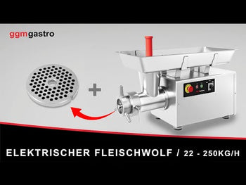 Elektryczna maszynka do mielenia mięsa 22–250 kg/h – z chłodzeniem