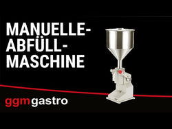 Manual filling machine - for liquids and pastes