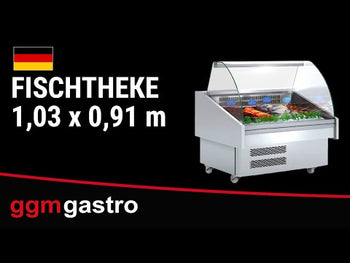 Lada chłodnicza do ryb - 1500mm - z oświetleniem LED