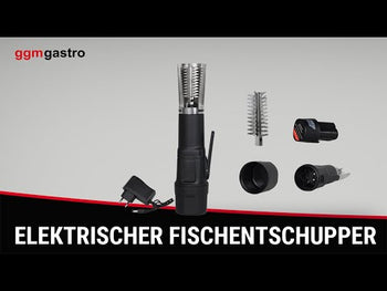 Elektryczny skaler do ryb - z akumulatorem i zasilaczem sieciowym - Prime Gastro