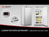 Freezer storage cabinet ECO – stainless steel – 600 L – with 1 door and 11 baskets – inner side of door made of plastic