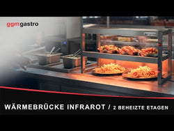 Mostek grzewczy na podczerwień - 1800x300mm - 2,70kW - 3 podgrzewane poziomy
