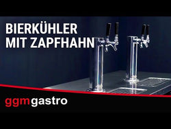 Beer cooler with tap - 2x50-liter barrels - 1240x620 mm