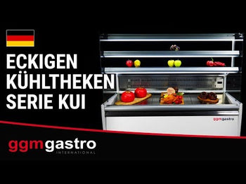 Witryna cukiernicza -  990 mm - z 2 półkami