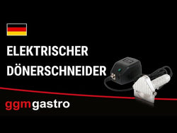 Elektryczny krajalnica do kebaba doner - wydajność: 80 kg / dzień - włącznie z nożem do cięcia i zasilaczem sieciowym - Prime Gastro