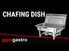 (2 pcs) Chafing Dish - GN 1/1 - with Lid & stainless steel legs
