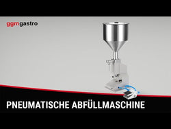 Pneumatic filling machine - with foot pedal - for liquids and pastes