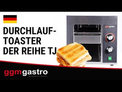 Pass-through toaster - 1.3 kW - with 2 heating zones