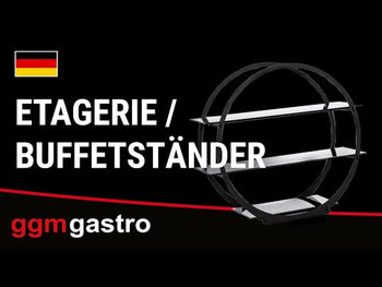 Etażerka / Stojak bufetowy - Ø 390 mm - Czarny - Prime Gastro