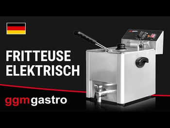 Frytownica elektryczna - 8 litrów - 3,25 kW - z kranem spustowym
