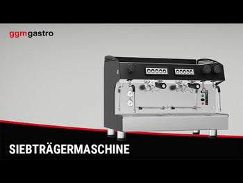 Ekspres z portafiltrem - 2 grupy - włącznie z systemem wstępnej infuzji - stal nierdzewna - Prime Gastro